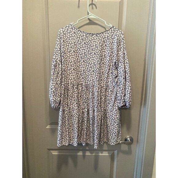 Floral Mini Babydoll Style Dress - Picture 6 of 6